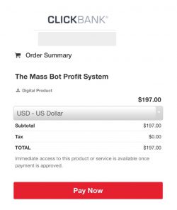 Price Mass Bot Profits